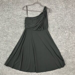 Ann Taylor One-Shoulder Black Dress